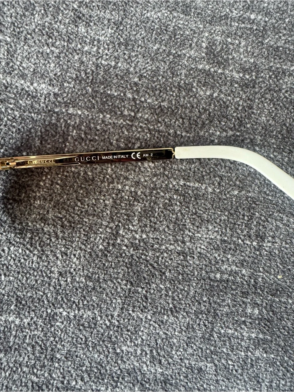 Gucci gold /creamSunglasses with Brown Gradient Lenses